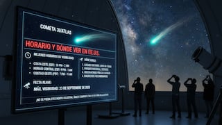 ▷ Horario y dónde ver al cometa 3I/ATLAS cerca a la Tierra en EE.UU.