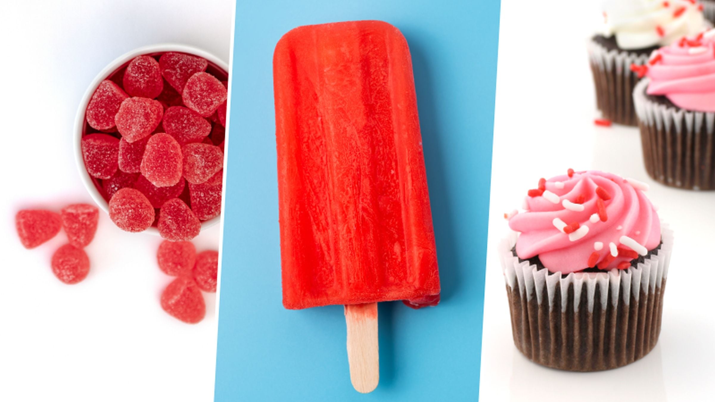 El colorante rojo nº 3 se encuentra en algunos dulces, alimentos y bebidas (Foto: FDA)