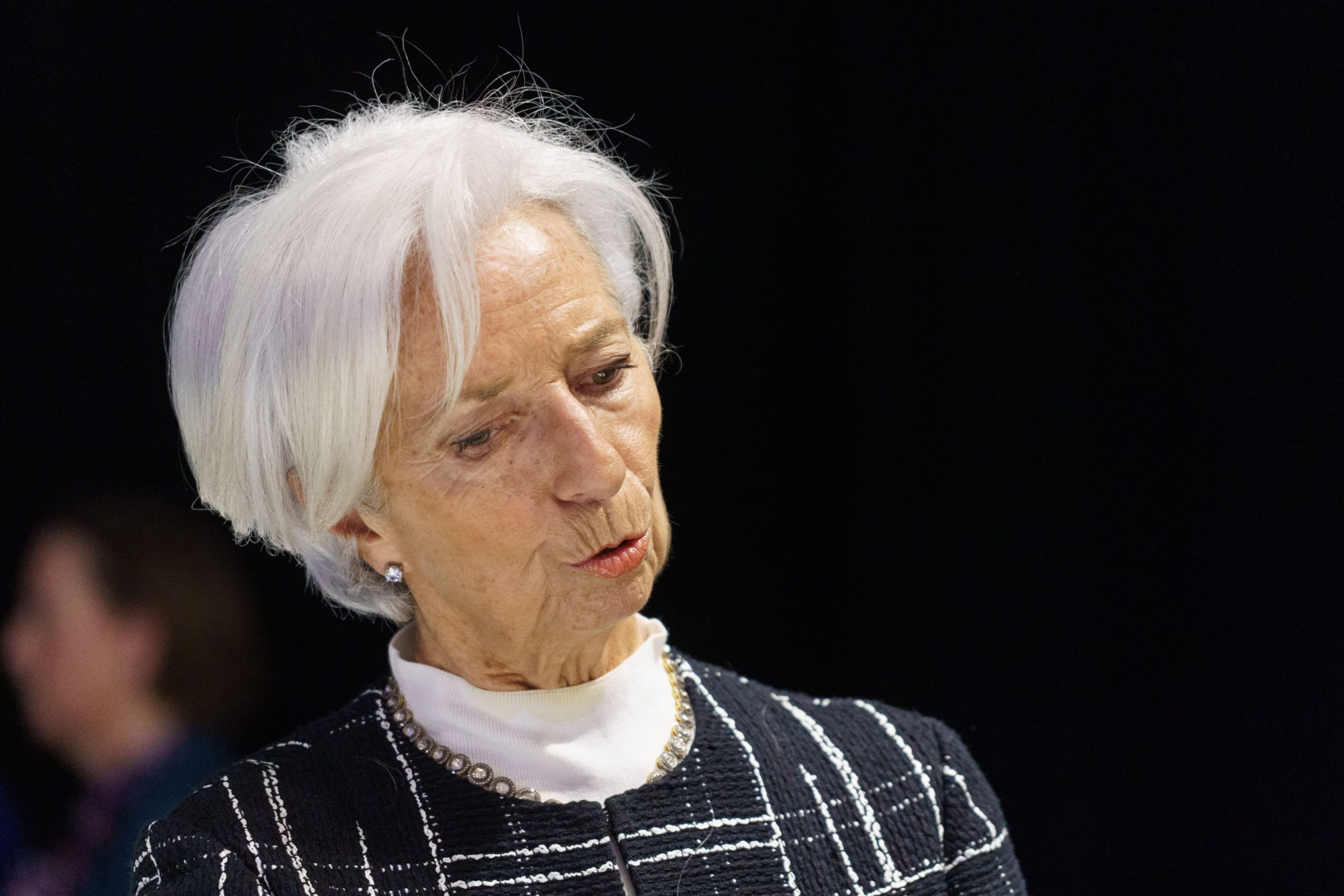 Christine Lagarde, presidenta del Banco Central Europeo (BCE), en una reunión informal de ministros de asuntos económicos y financieros de la Unión Europea (UE). (Foto: Bloomberg)