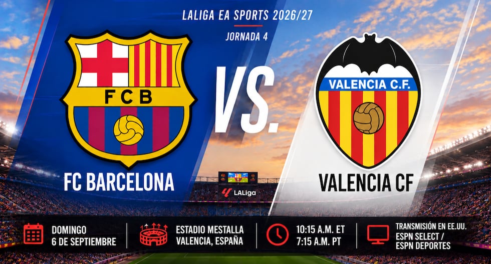 ESPN EN VIVO por Internet — cómo ver partido FC Barcelona vs. Valencia en TV y Online
