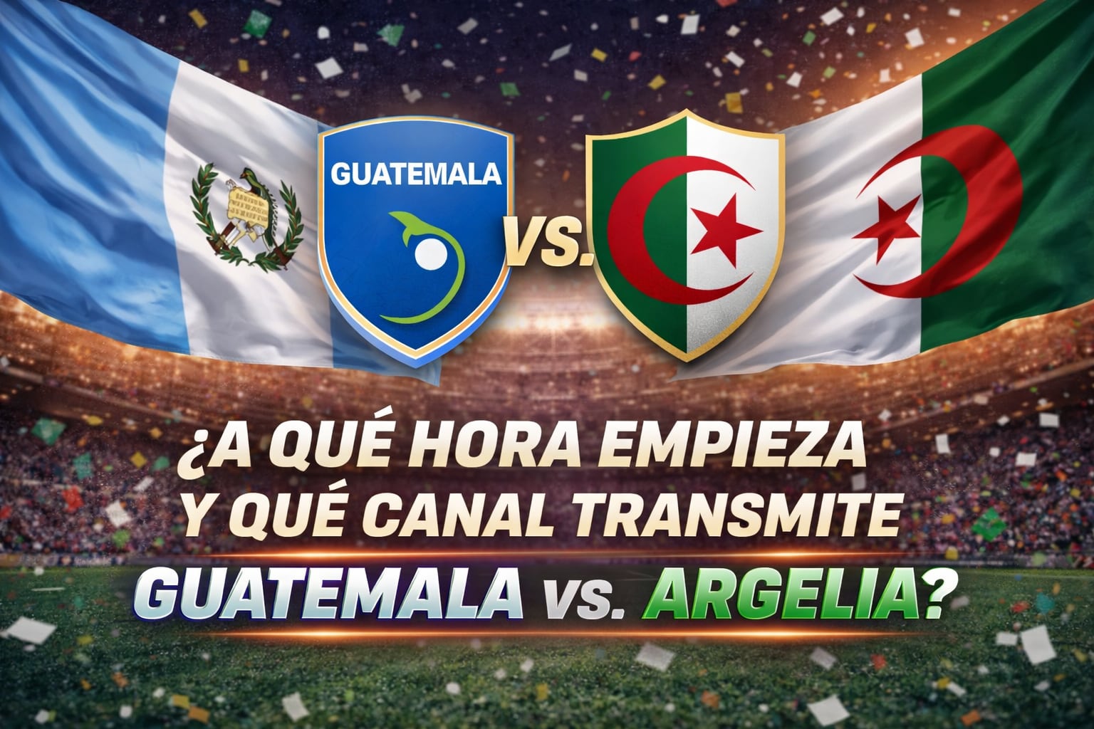 Guatemala vs Argelia se enfrentan en esta fecha FIFA de marzo en un amistoso internacional (Imagen hecha por Gestión con apoyo de la IA Gemini)