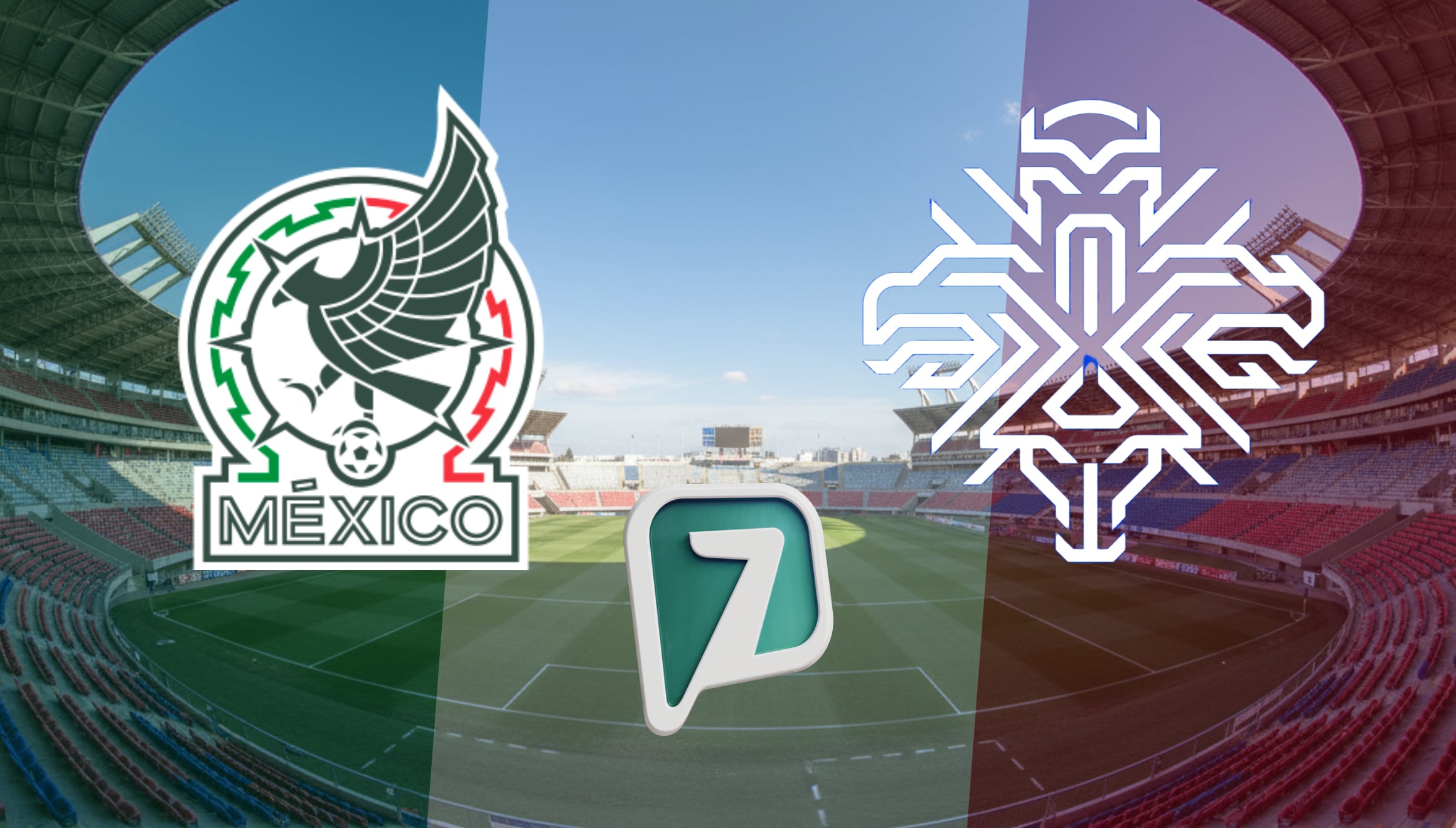 Sintoniza TV Azteca 7 en vivo por internet para el México vs. Islandia. Descubre cómo ver al Tri en señal abierta y fútbol online para no perderte ningún detalle del camino al Mundial 2026. | Imagen creada por Gestión Mix usando la IA de Gemini / Composición GEC