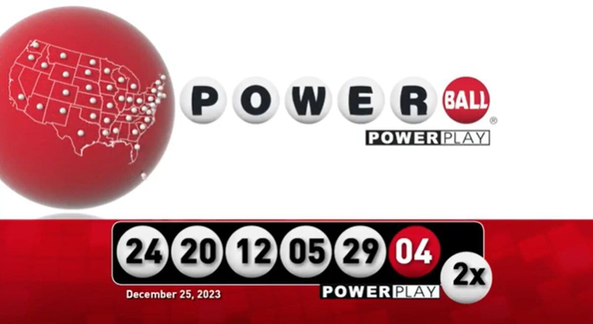 Números ganadores del 25 de diciembre (Foto: Powerball)
