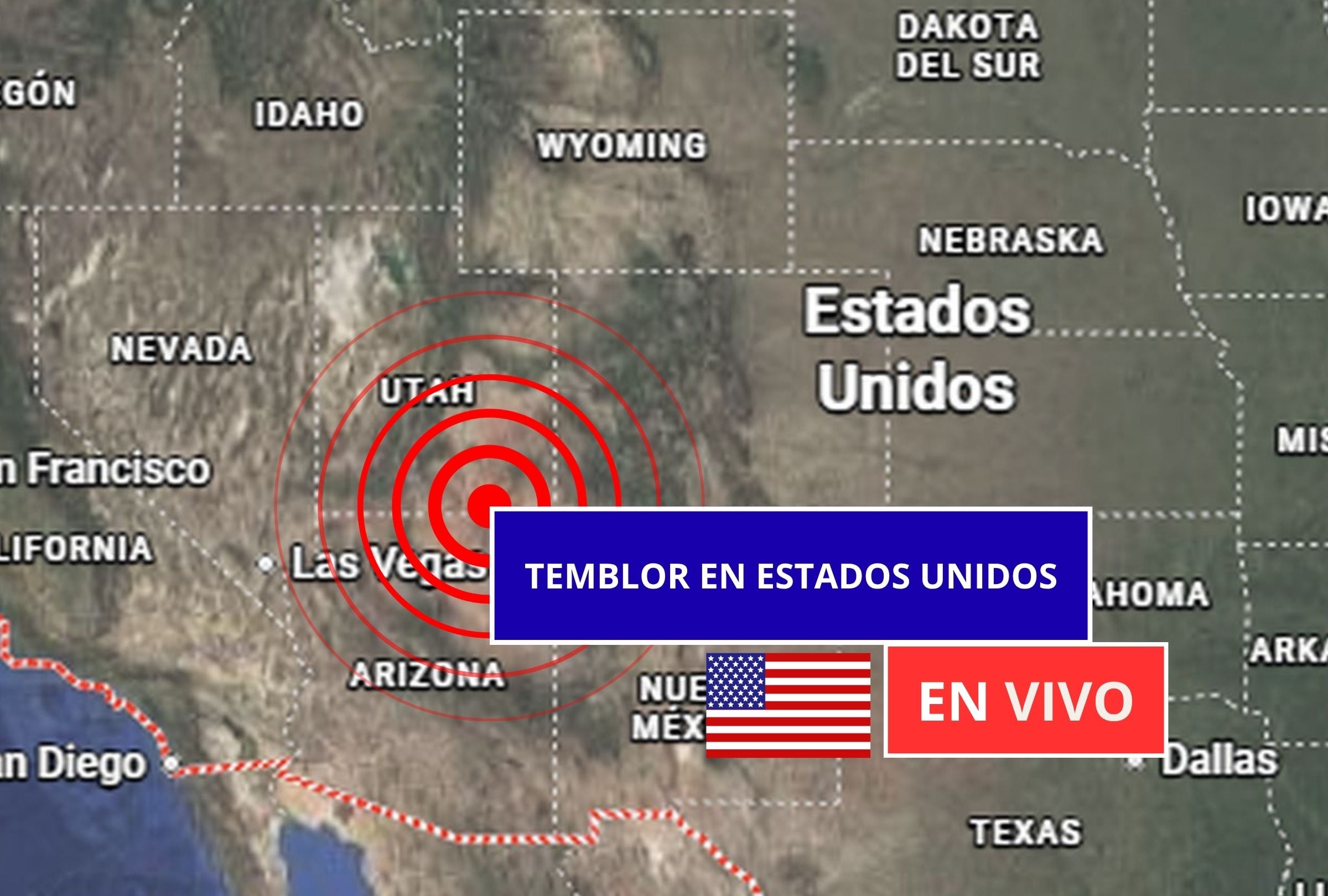 Sigue el reporte oficial del Servicio Geológico de Estados Unidos (USGS, por sus siglas en inglés) sobre los últimos temblores registrados en EE.UU. hoy, 13 de septiembre de 2026. (Imagen creada con foto de Google Maps para Gestión Mix)