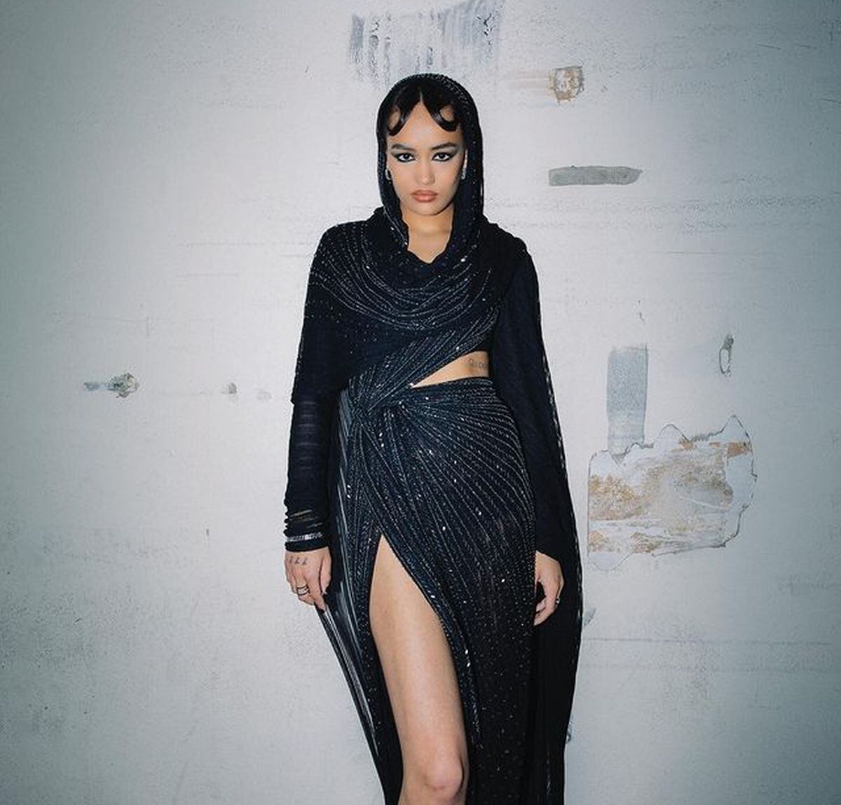 Cuando Thalia Besson fue a Cannes este 2024 (Foto: @hoyambentaleb / Instagram)