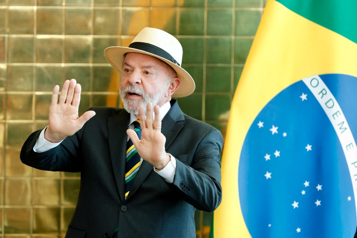 El presidente de Brasil, Luiz Inácio Lula da Silva, en el Palacio de la Alvorada en Brasilia, el 27 de julio de 2026. (Sergio Lima / AFP)