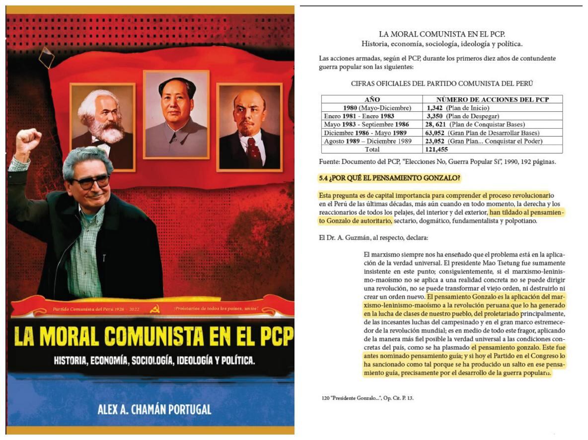 Libro 'La Moral Comunista en el PCP' del cabecilla del Movadef en Bolivia. Será denunciado por apología al terrorismo.