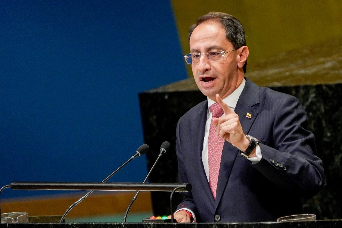 José Manuel Restrepo durante la Asamblea General de las Naciones Unidas el jueves.