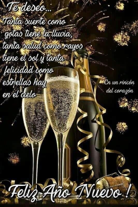 Comparte alguna de estas 30 tarjetas para celebrar un Feliz Año Nuevo 2025 y dedícale alguna con mensajes bonitos, cortos y originales. (Foto: Pinterest.com)