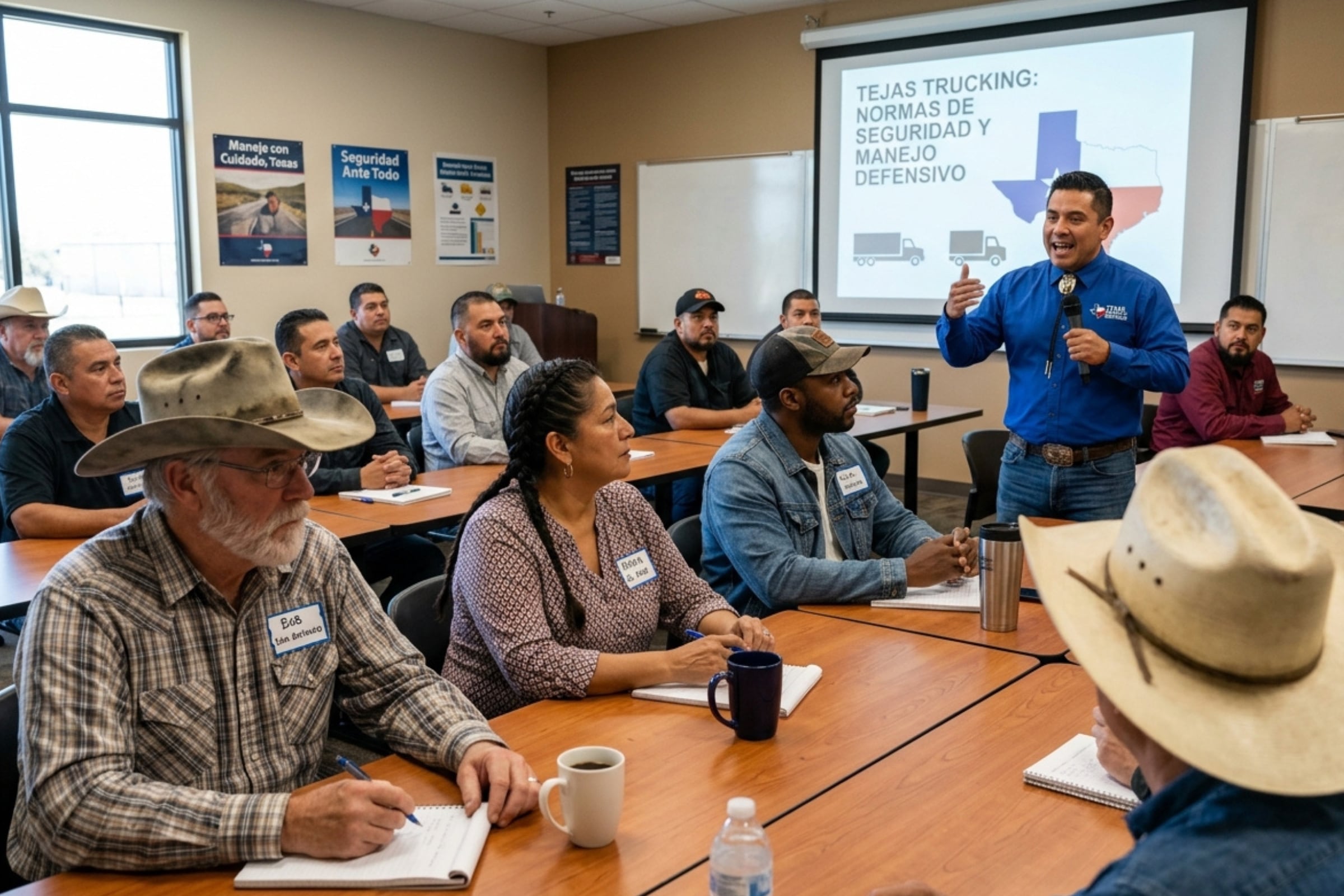 Estos cursos pretenden que los conductores tejanos estén actualizados al momento de conducir en zonas de mantenimiento vial. (Crédito: Imagen referencial creada por El Comercio MAG usando la IA de Gemini)