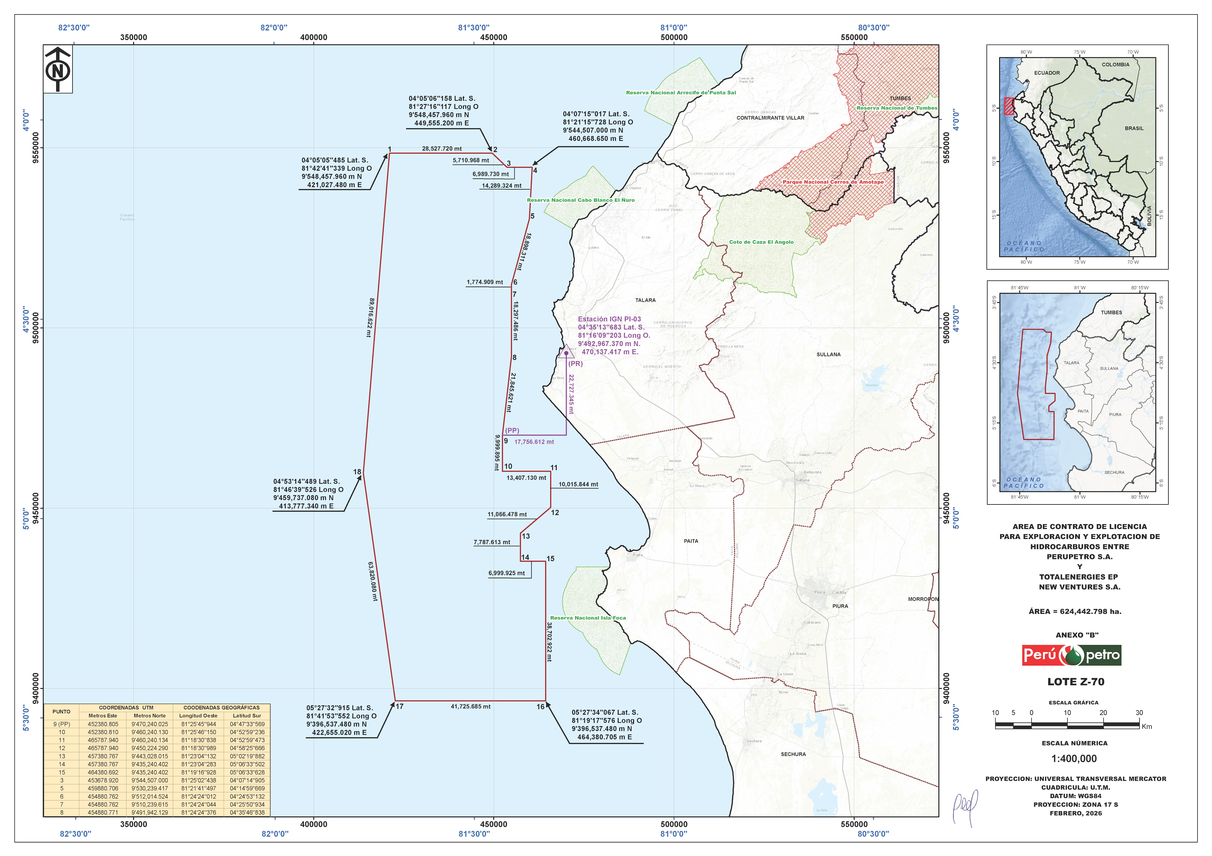 Lote Z-70, ubicado frente a las costas de Piura y Lambayeque, atrae a la francesa TotalEnergies