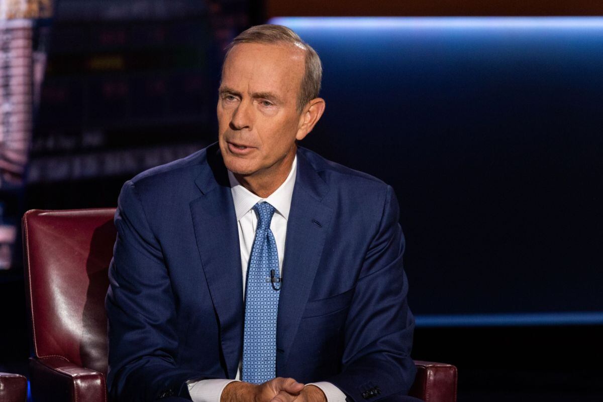 Mike Wirth, presidente y director ejecutivo de Chevron Corp., durante una entrevista de Bloomberg Television en Nueva York, EE.UU., el lunes 23 de octubre de 2023.