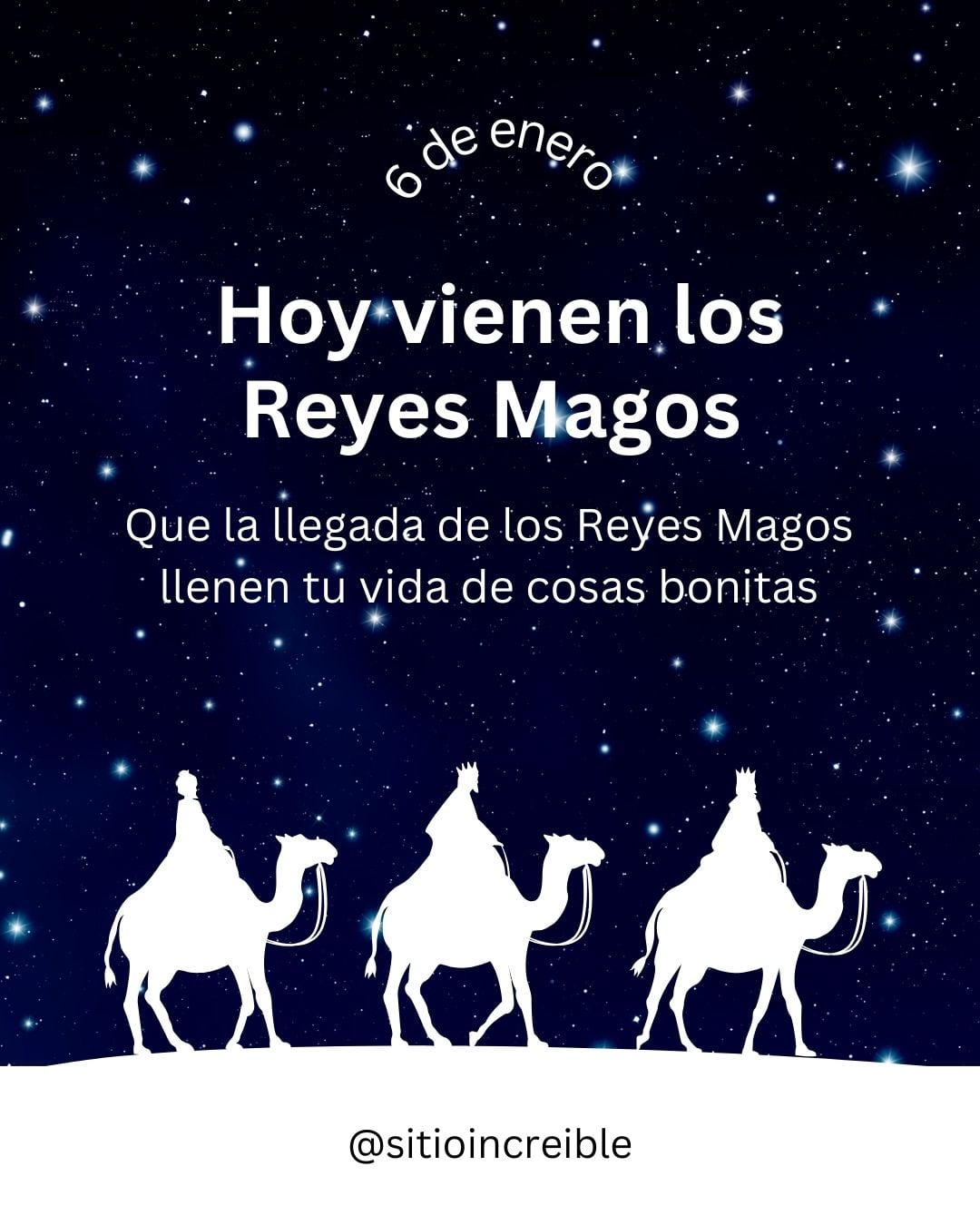 MADRID (ESPAÑA), 06/01/2026.- Ojalá que Melchor, Gaspar y Baltasar conviertan todos tus deseos en realidad. ¡Felices Reyes, campeón! FOTO DE CANVA.COM