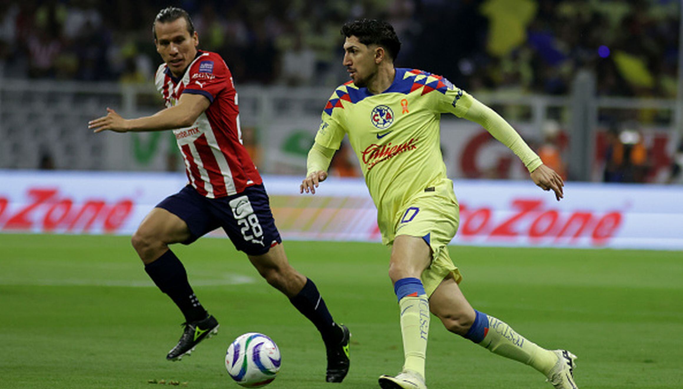 América y Chivas EN VIVO y EN DIRECTO chocan por la ida de los octavos de final de la Concachampions 2025. (Foto: Getty Images)