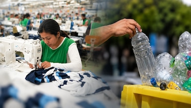Plástico y textil ante El Niño: la apuesta para evitar que la producción se detenga. (Foto: Andina / ChatGPT)