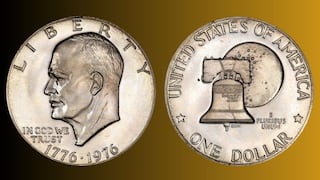 Qué valor puede llegar a alcanzar la moneda de 1 dólar de Eisenhower del año 1976 y por qué
