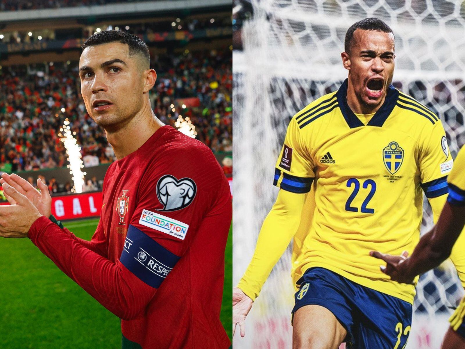 Portugal vs. Suecia: canales de TV para ver el encuentro | Foto: Composición Mix / @seleccionsuecia - @selecaoportugal