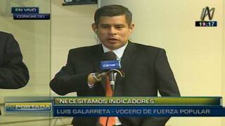 Luis Galarreta: Faltó detalles de cómo Ollanta Humala dejó el Estado