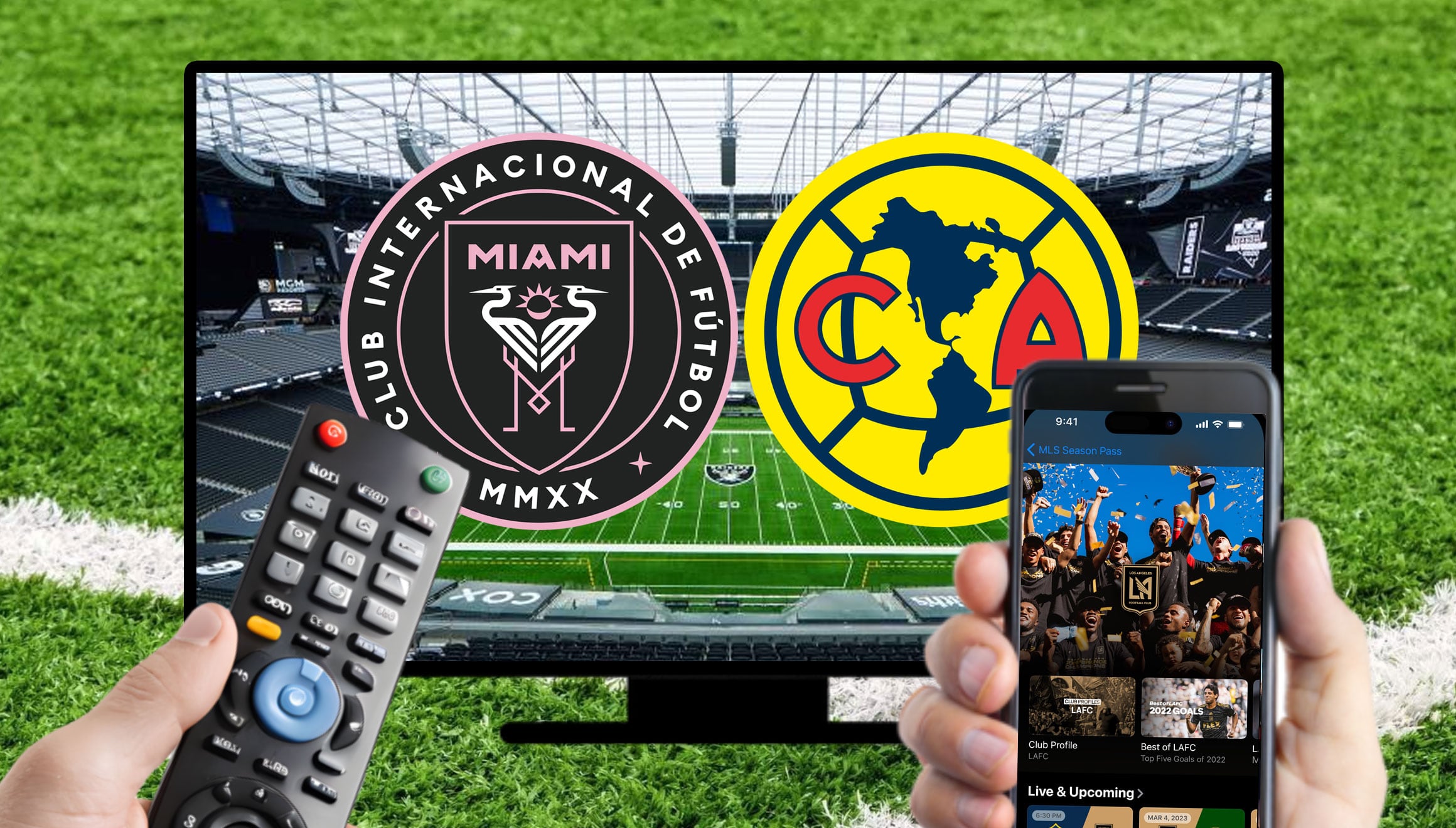 Lista de canales de televisión y plataformas online para seguir el partido Inter Miami vs. Club América este sábado 18 de enero por amistoso internacional desde el Allegiant Stadium de Las Vegas, Las Vegas (Foto: Noé Yactayo / Gestión)