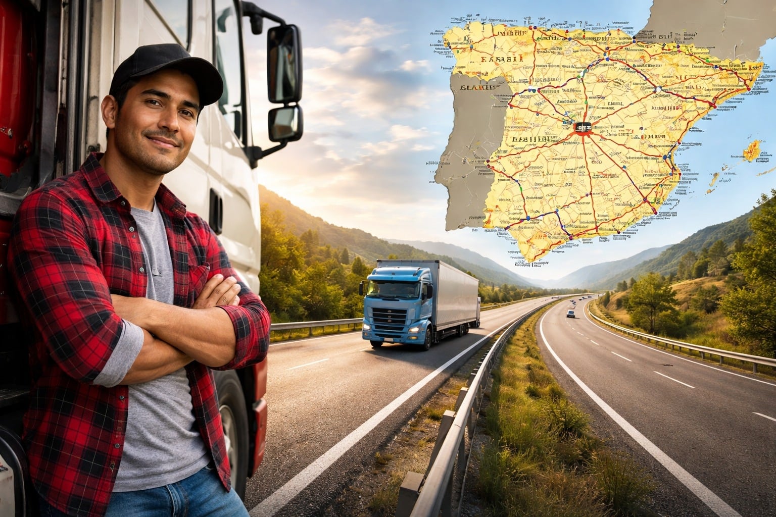 Empresas españolas demandan conductores peruanos para sectores clave. Foto composición Diario Gestión - ChatGPT