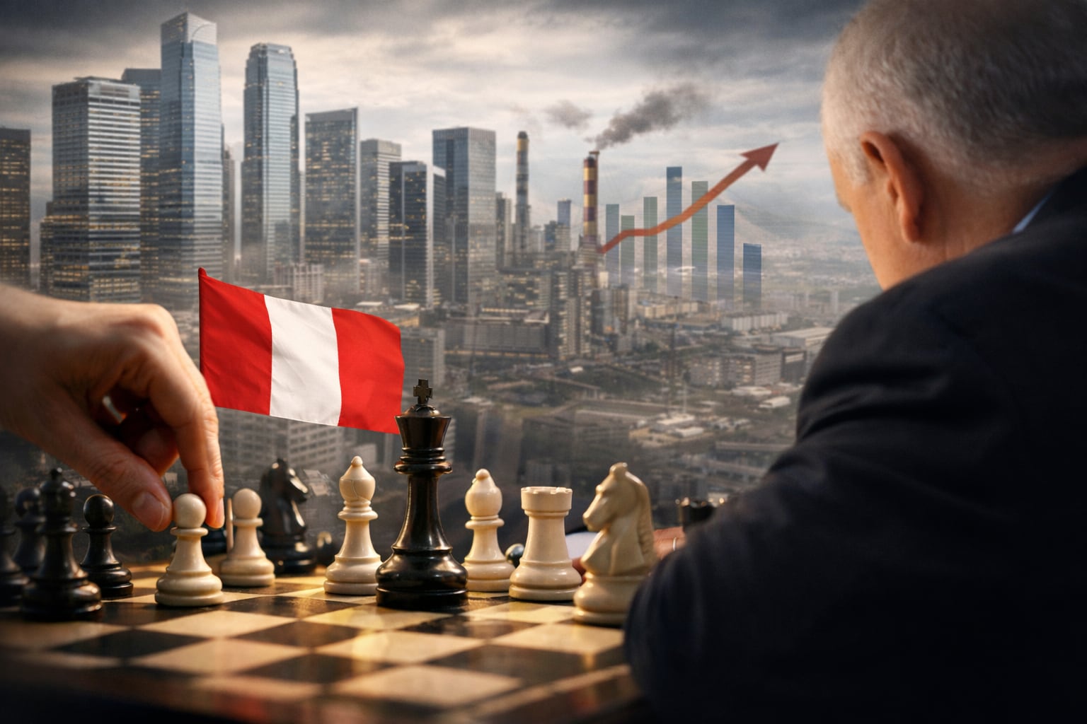 "No estamos viendo la partida de ajedrez completa, a 10 o a 20 jugadas más", dijo Juan José Marthans. Elaborado por Chatgpt, composición Gestión.