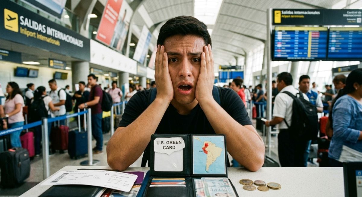 Averigua cómo regresar a EE.UU. si pierdes tu Green Card en el extranjero (Foto: Imagen creada por Gestión MIX usando Gemini)