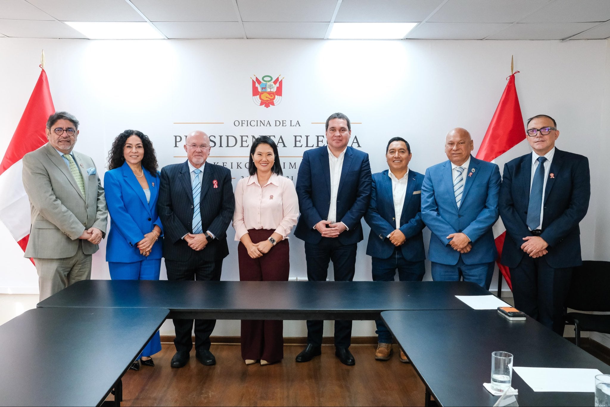 Keiko Fujimori se reunió con alcaldes de Lima y Callao para abordar propuestas contra la inseguridad. Foto: Oficina de la Presidenta Electa.