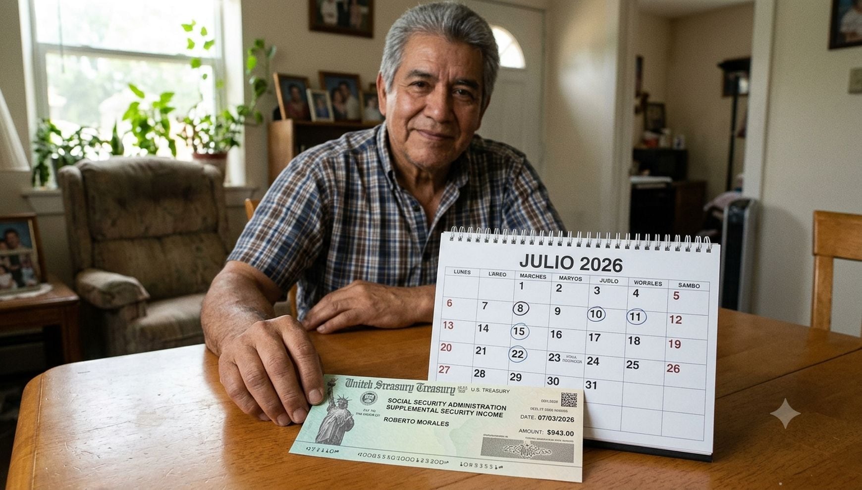 Si el doble depósito de julio no llega en la fecha prevista, los beneficiarios deben revisar primero con su banco y luego comunicarse con la Administración del Seguro Social (Foto: Imagen creada por El Gestión MIX usando Gemini)
