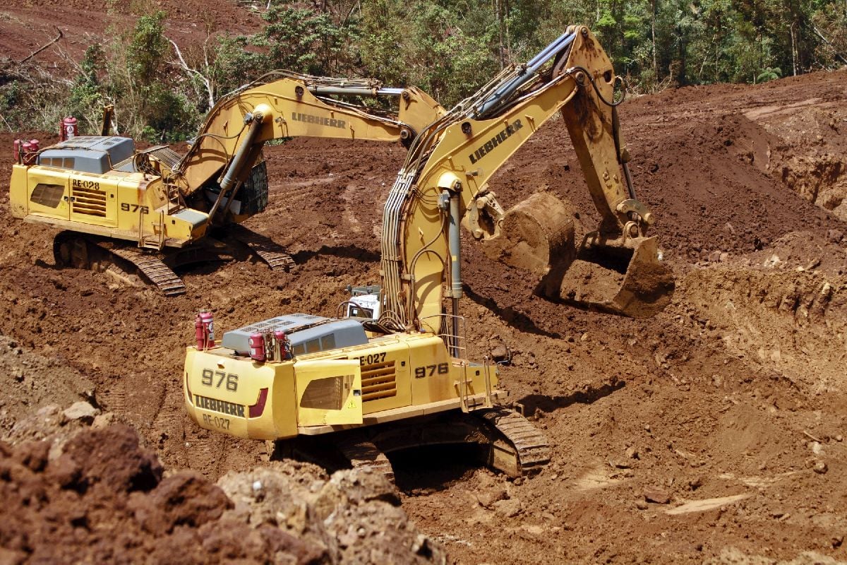 The Moa open-pit Nickel mine in Moa, Cuba.