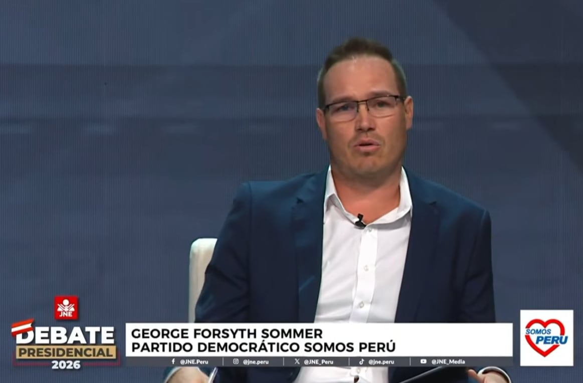 George Forsyth, candidato a la presidencia. Foto: Captura/JNE