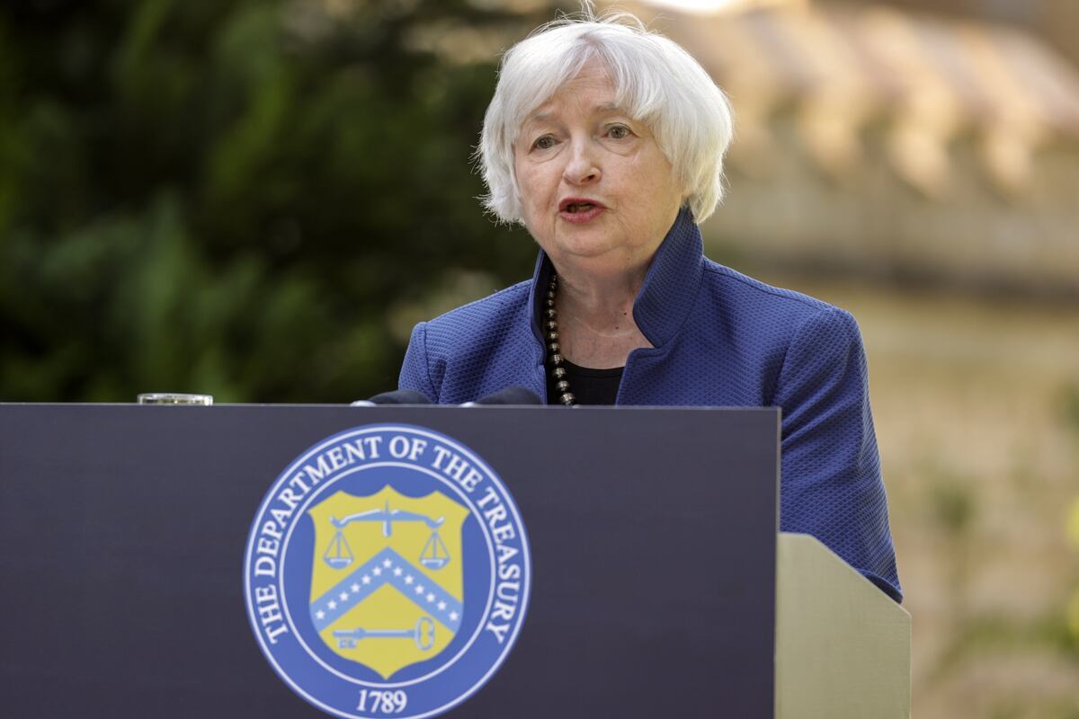 Janet Yellen alentó a los países a buscar orientación en el llamado Marco Integrado de Políticas del FMI. Photographer: Alex Kraus/Bloomberg