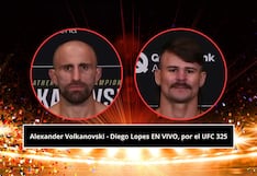 Alexander Volkanovski — Diego Lopes, por el UFC 325: horario, cartelera, TV y dónde ver pelea