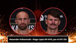 Alexander Volkanovski — Diego Lopes, por el UFC 325: horario, cartelera, TV y dónde ver pelea