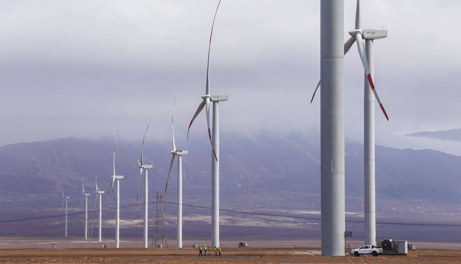 Fénix Power, del Grupo Colbún, tiene como objetivo la generación de energía eléctrica mediante la construcción y operación de un parque eólico con una capacidad total instalada de 237.6 MW. Foto: Referencial