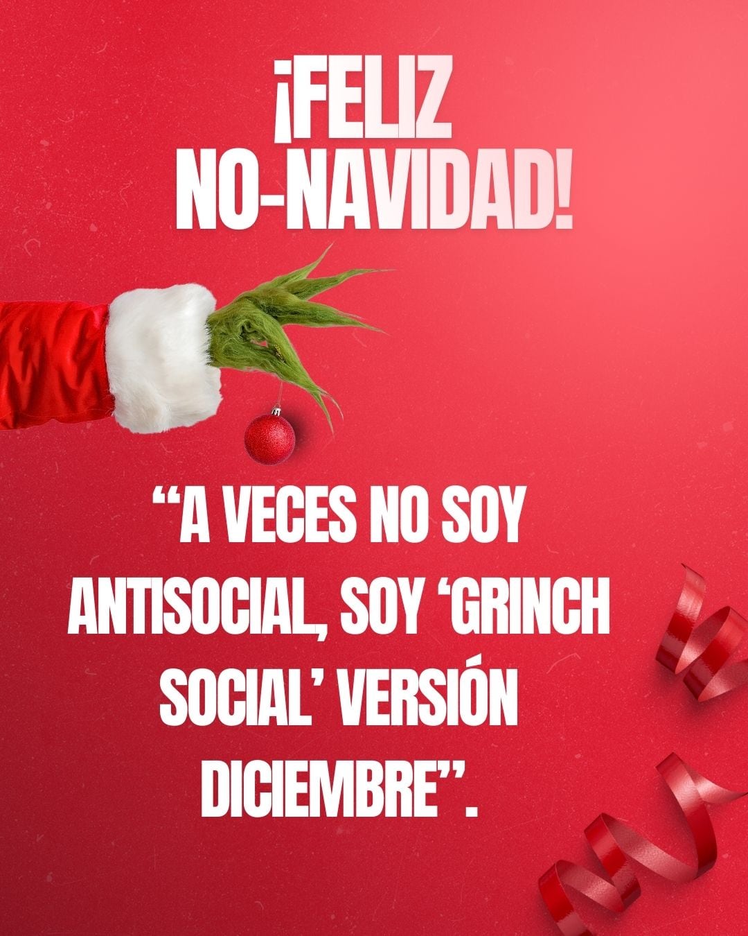 ESTADOS UNIDOS, 25/12/2025.- No necesito convertirme en el Grinch, ya tengo mi propia cara de “no me hablen” del 24. FOTO DE CANVA.COM