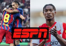 ESPN transmitió el partido FC Barcelona 4-2 Slavia Praga por Champions League (21/01/2026)