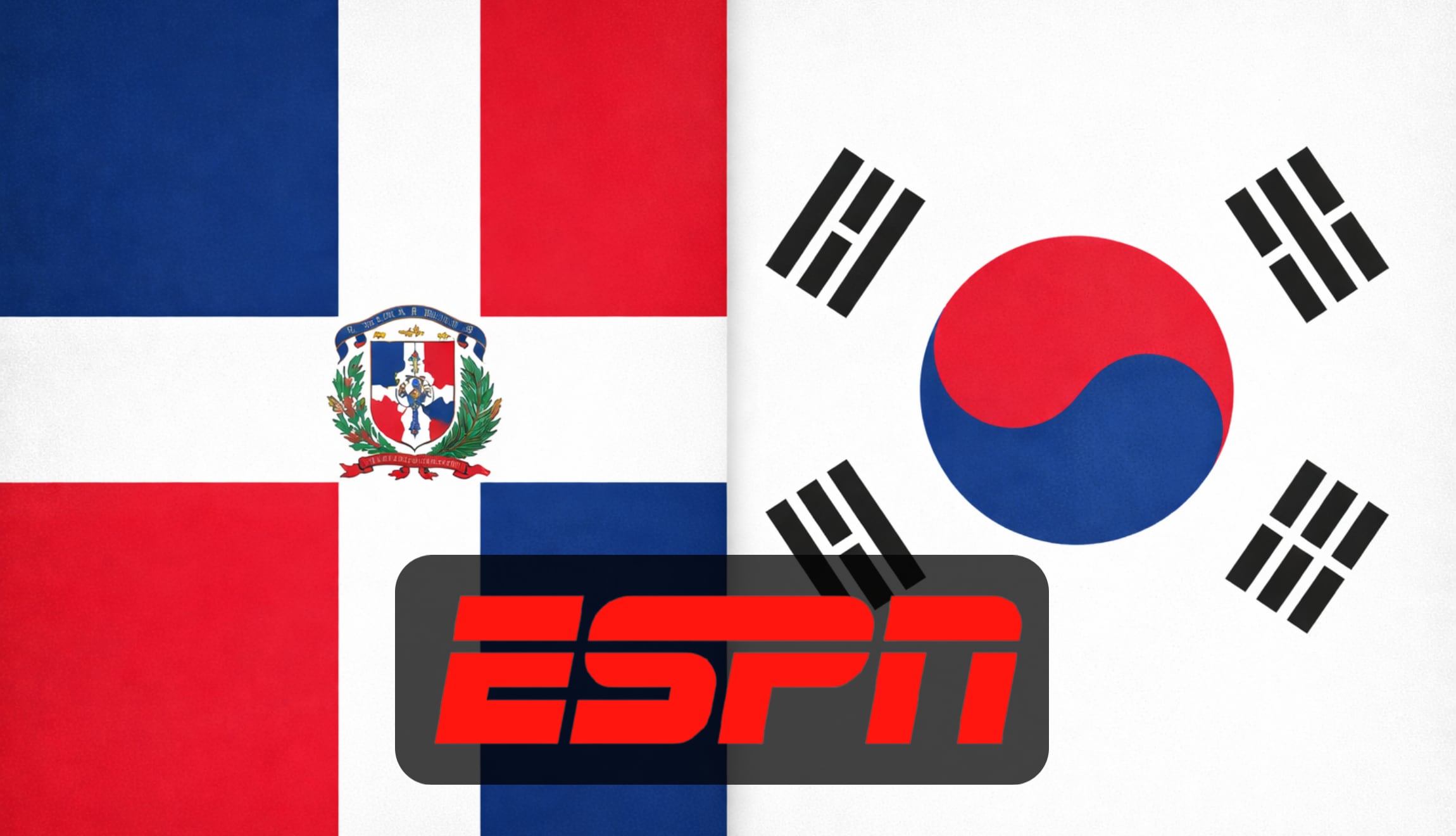 Señal de ESPN para ver el juego de República Dominicana vs. Corea del Sur, por los cuartos de final del Clásico Mundial de Béisbol 2026. (Foto: Imagen creada por Gestión Mix utilizando la IA de Chat GPT)