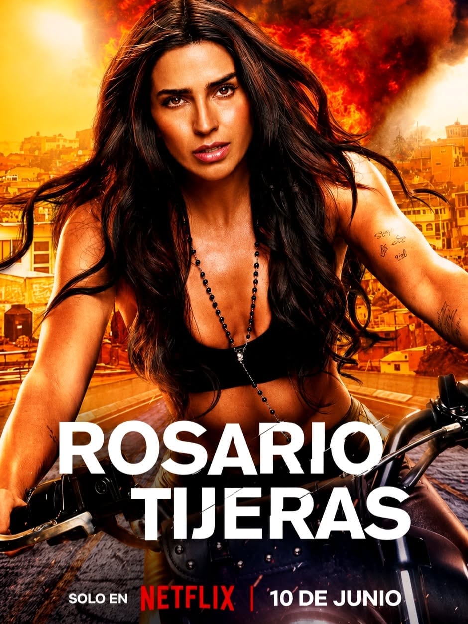 El póster de la temporada 5 de "Rosario Tijeras", serie mexicana que explora géneros como el drama, la acción y el suspenso a lo largo de su trama (Foto: Netflix)