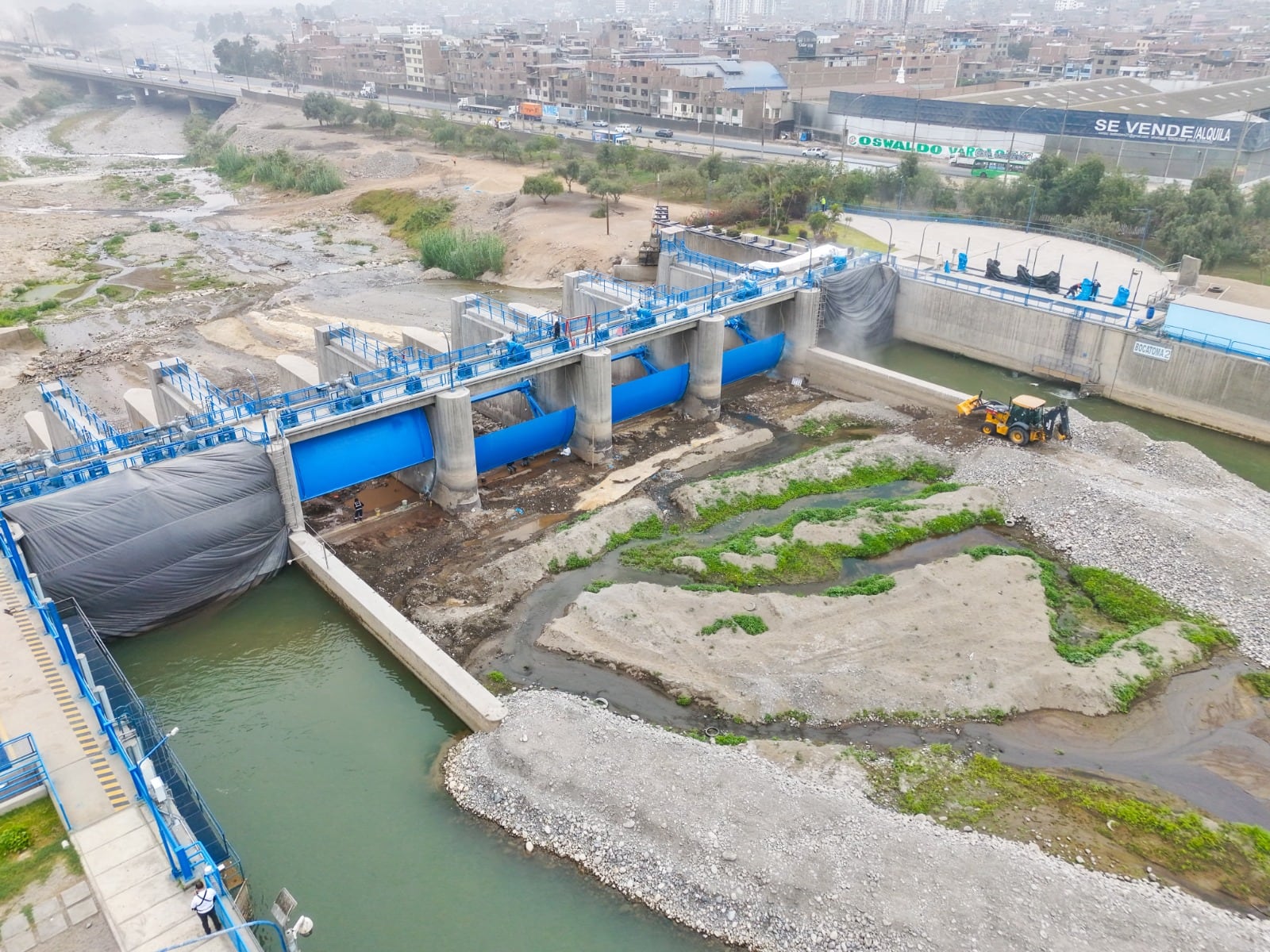 Panorámica de la planta de tratamiento de Sedapal.| Sedapal