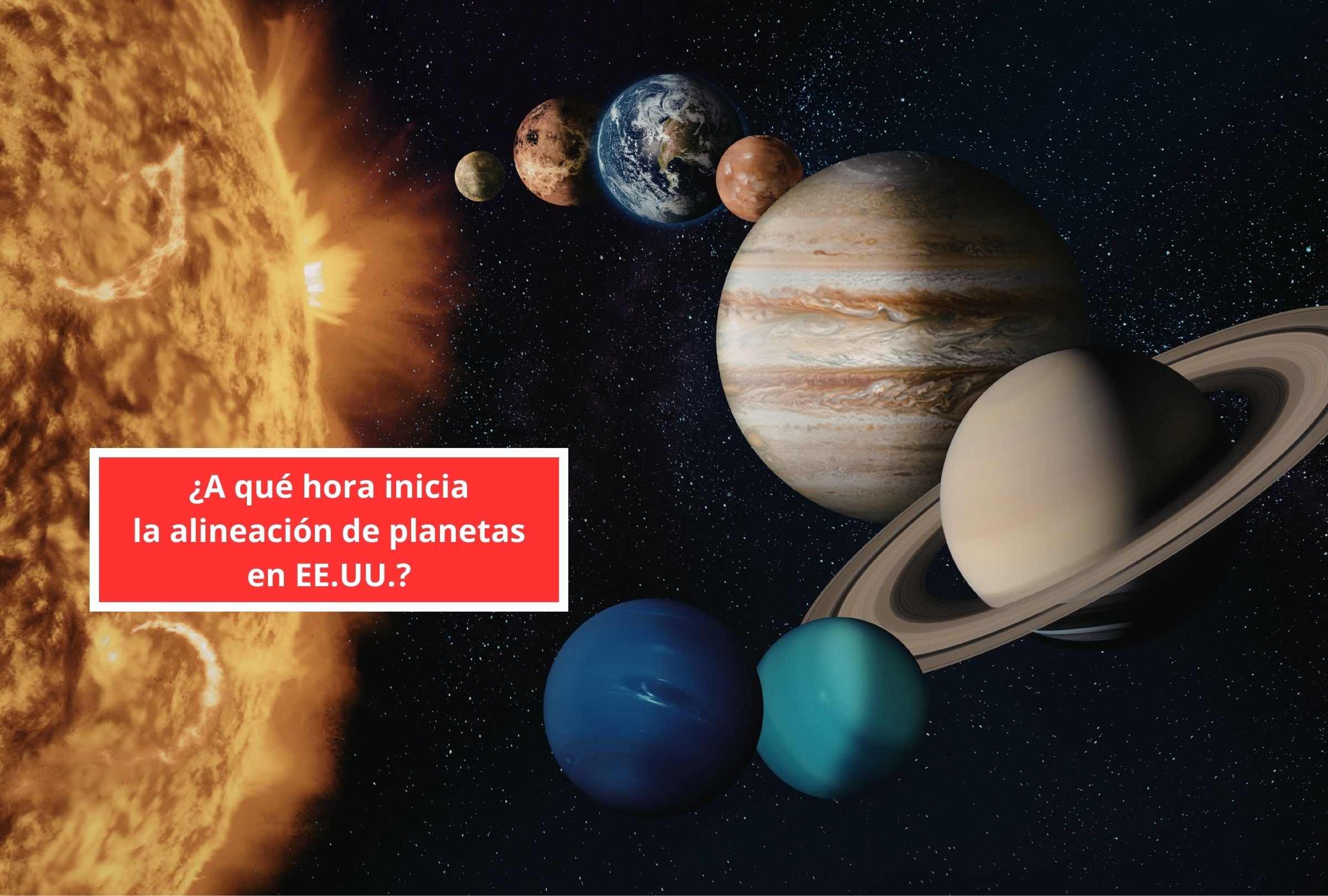 Revisa esta nota para que descubras a qué hora empieza y cómo ver online la Alineación Planetaria en Estados Unidos. (Foto: Composición Gestión Mix)