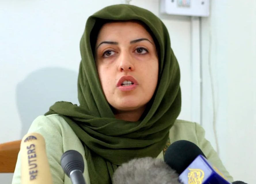 La activista iraní Narges Mohammadi. Foto: EFE/EPA/Abedin Taherkenareh