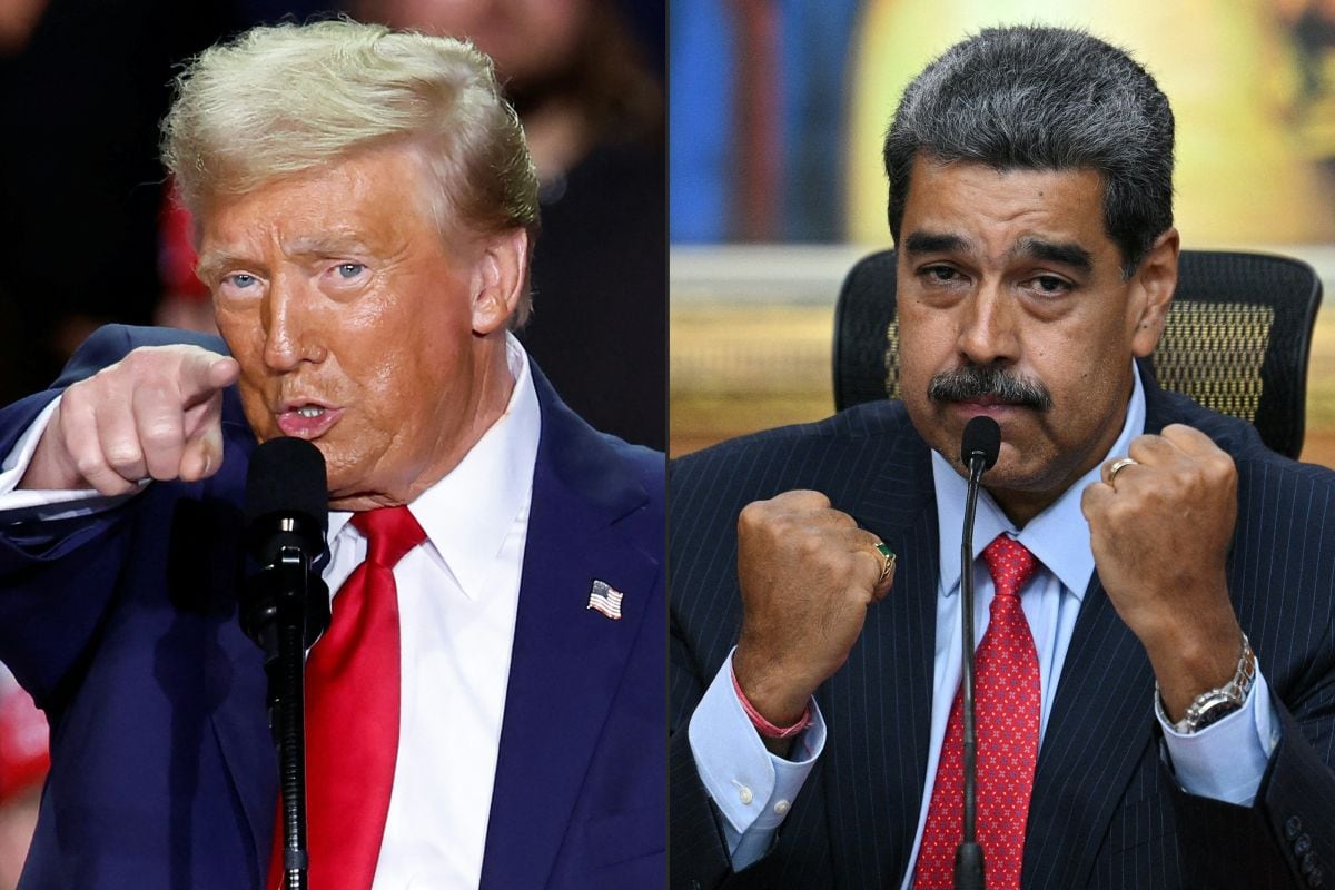 Esta combinación de imágenes muestra al presidente de Estados Unidos, Donald Trump, y al presidente de Venezuela, Nicolás Maduro. Foto: Federico PARRA, KAMIL KRZACZYNSKI / AFP