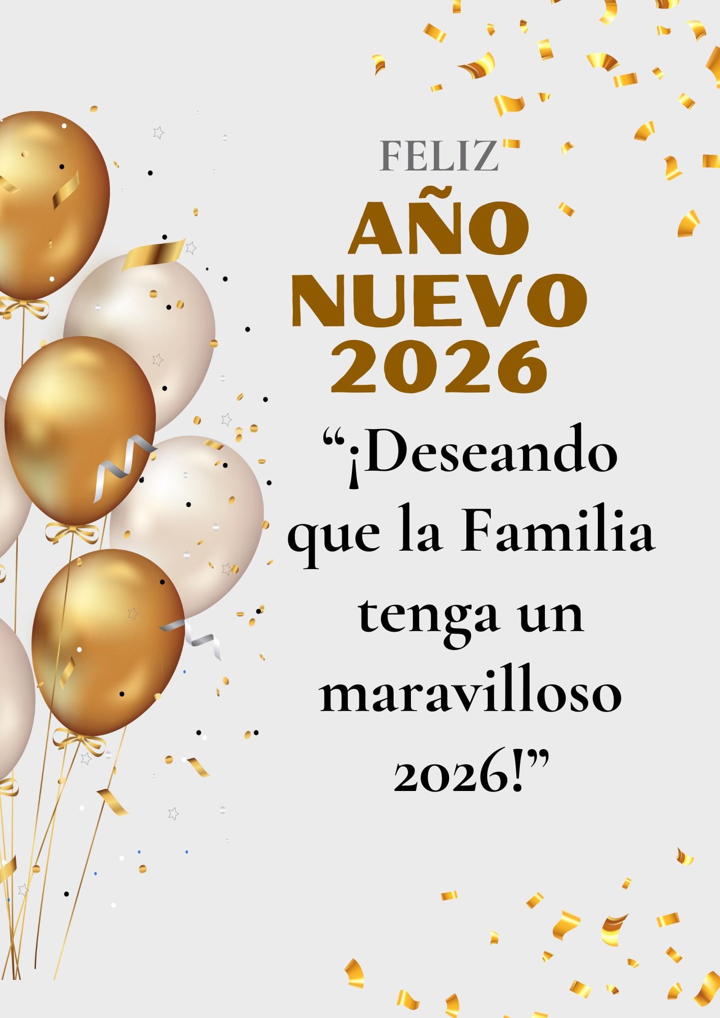 ESTADOS UNIDOS, 31/12/2025.- ¡Esperamos que a la Familia le vaya excelente durante este 2026! FOTO DE CANVA.COM
