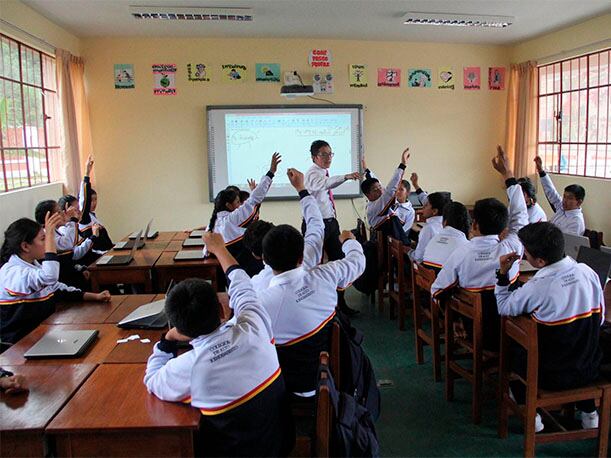 Desde el 2020, 24 de los 25 colegios de alto rendimiento cuentan con un servicio de internet deficiente para la cantidad de alumnos que acogen.(Foto: Agencia Andina)