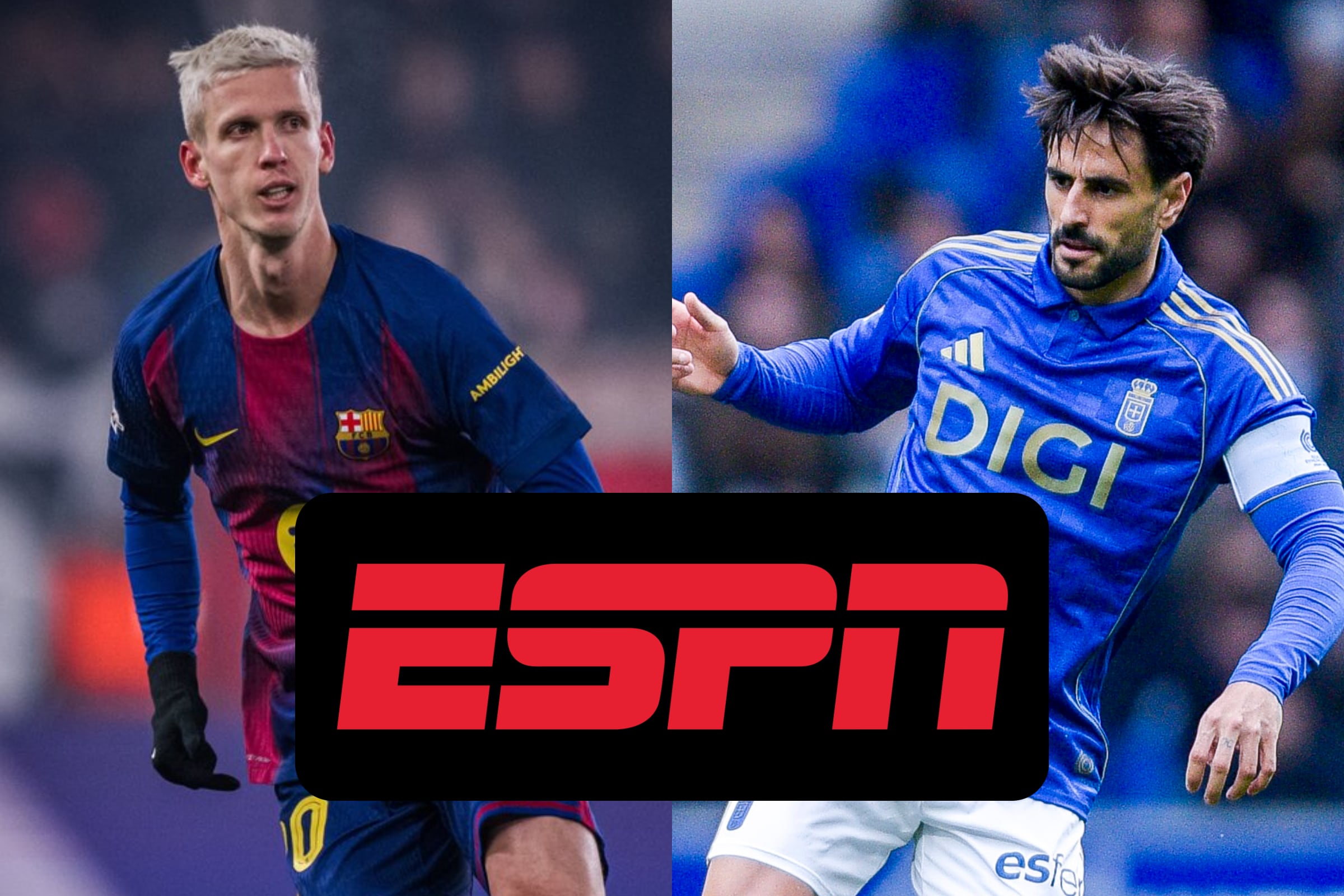Transmisión de ESPN para ver el juego de FC Barcelona vs. Real Oviedo por la Jornada 21 de LaLiga de España, este domingo 25 de enero. (Fotos: @FCBarcelona / @RealOviedo / Composición Gestión Mix)