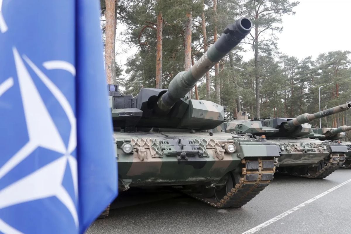 La bandera de la OTAN. Foto: EFE