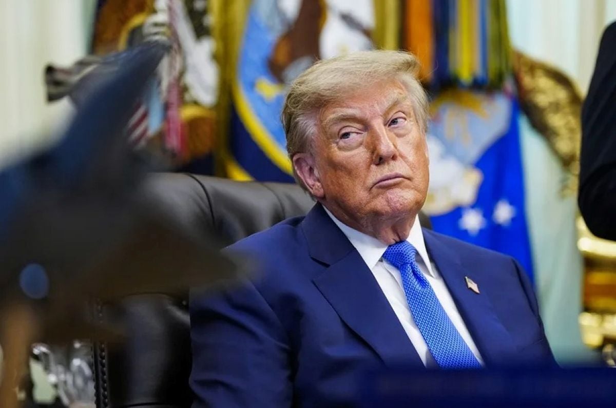 Donald Trump afirmó que Estados Unidos mantiene el “control total” del estrecho de Ormuz. Foto: EFE.