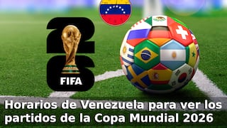 ¿A qué hora se juegan los partidos del Mundial FIFA 2026 en Venezuela?