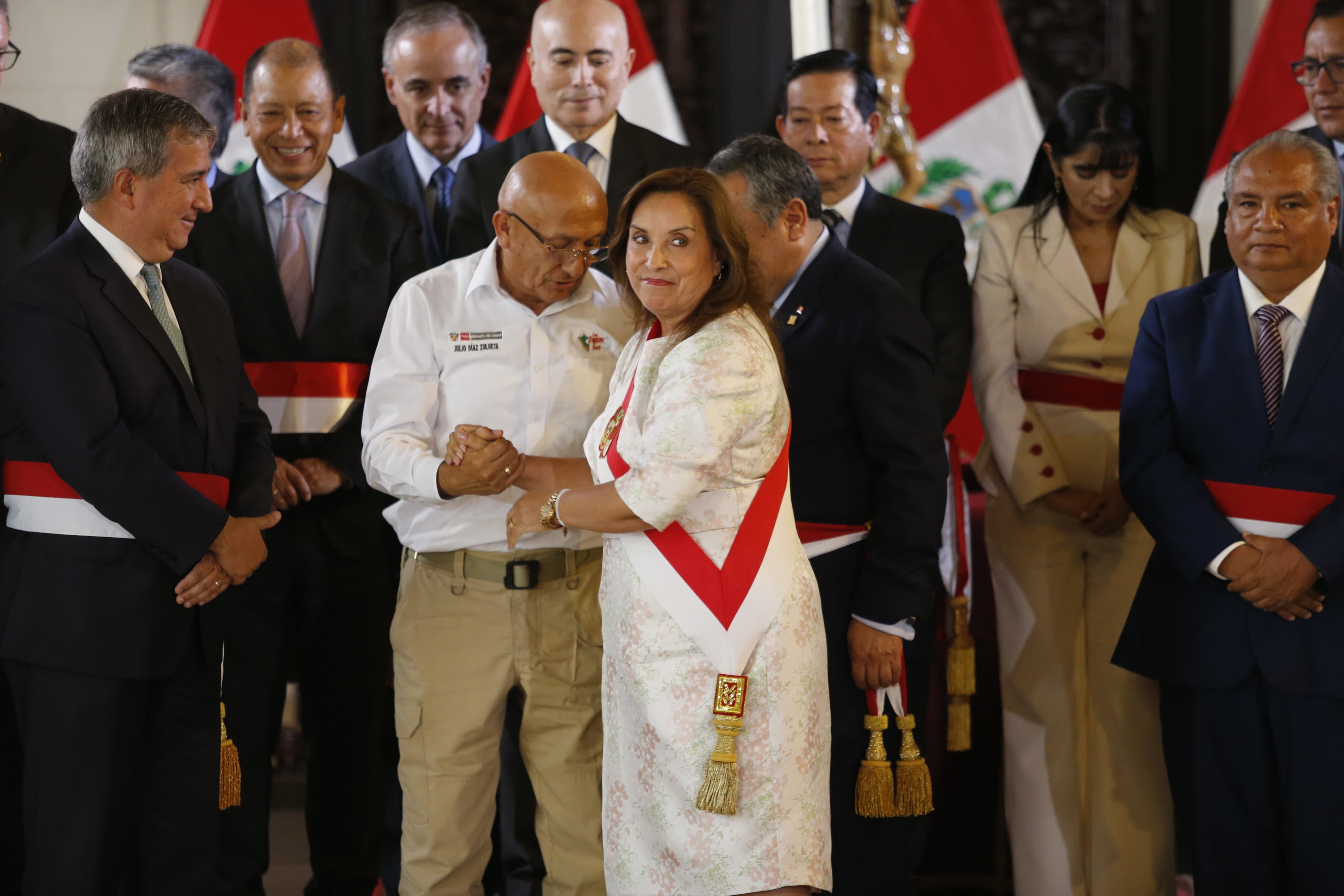 Díaz no duró ni dos meses como ministro del Interior. Salardi también fue removido sin cumplir los cuatro meses como titular del MEF. Foto: GEC