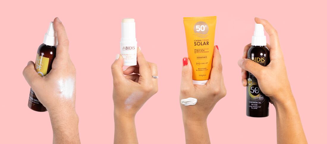 Diferentes texturas en los protectores solares. Foto: Laboratorios Xlmart